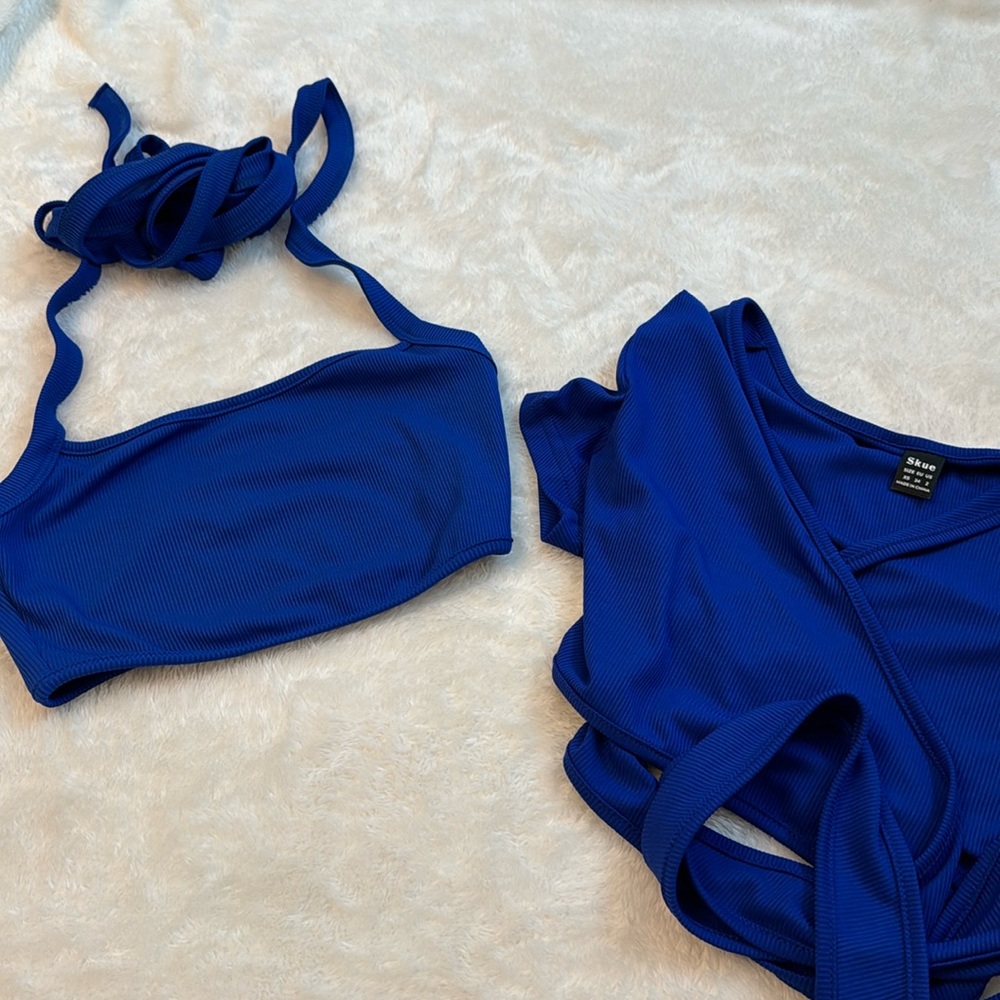 2 royal blue summer shirts never worn